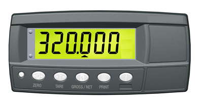 On board truck scale readout